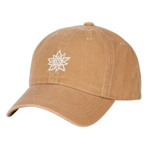 Alpine Design Women's Canvas Washed Cap Adjustable Flower Sahara Sand Golf NWT